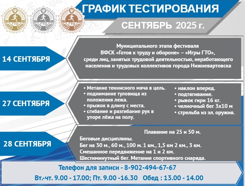 ГТО в сентябре